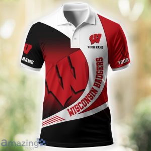 Wisconsin Badgers Sport Team Polo Shirt Custom Name Sport Polo Golf Lover Gift Product Photo 3