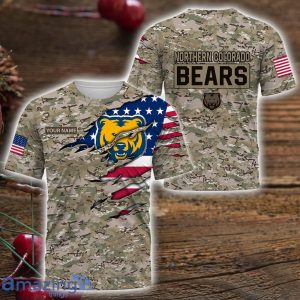 Northern Colorado Bears Custom Name Camo Pattern T-Shirt Hoodie Sweatshirt Zipper Hoodie Father's Day Gift Product Photo 3
