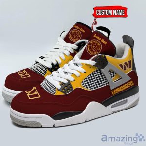 Personalized Name Washington Commanders Personalized Air Jordan 4 Shoes Trending Men Women Sneakers Sport Fans Gift Product Photo 1