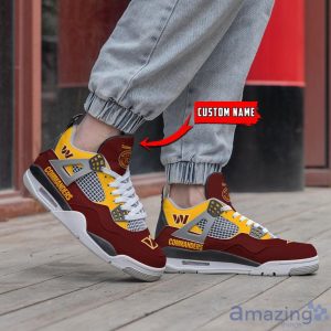 Personalized Name Washington Commanders Personalized Air Jordan 4 Shoes Trending Men Women Sneakers Sport Fans Gift Product Photo 2