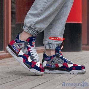 Personalized Name Buffalo Bills Personalized Air Jordan 4 Shoes Trending Men Women Sneakers New Design Product Photo 2