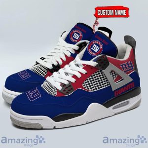 Personalized Name New York Giants Personalized Air Jordan 4 Shoes Trending Men Women Sneakers Sport Fans Gift Product Photo 1