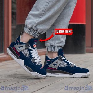 Personalized Name New England Patriots Personalized Air Jordan 4 Shoes Trending Men Women Sneakers Trending Shoes Product Photo 4