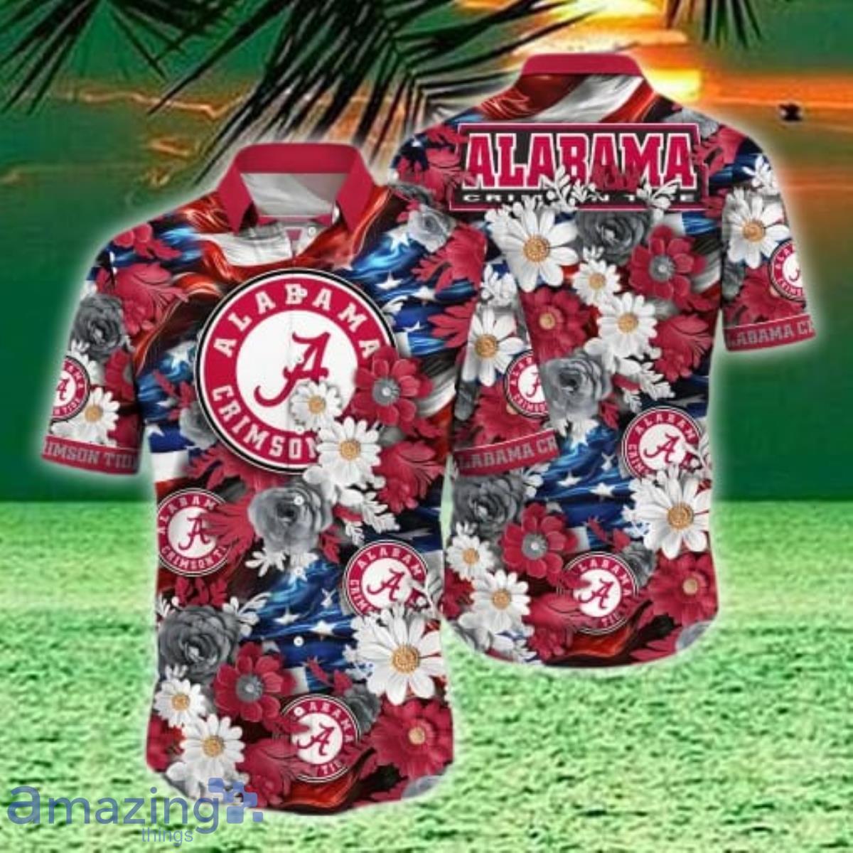 Alabama Crimson Tide Hawaii Shirt Independence Day Style Gift For Men Women image Alabama Crimson Tide Hawaii Shirt Independence Day Style Gift For Men Women Product Photo 1
