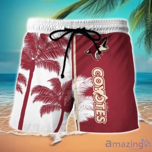 Arizona Coyotes Hawaiian Shirt And Shorts Set Custom Name Summer Vacation Shirt NHL Fans Product Photo 2