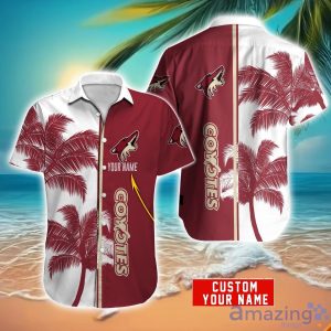 Arizona Coyotes Hawaiian Shirt And Shorts Set Custom Name Summer Vacation Shirt NHL Fans Product Photo 1