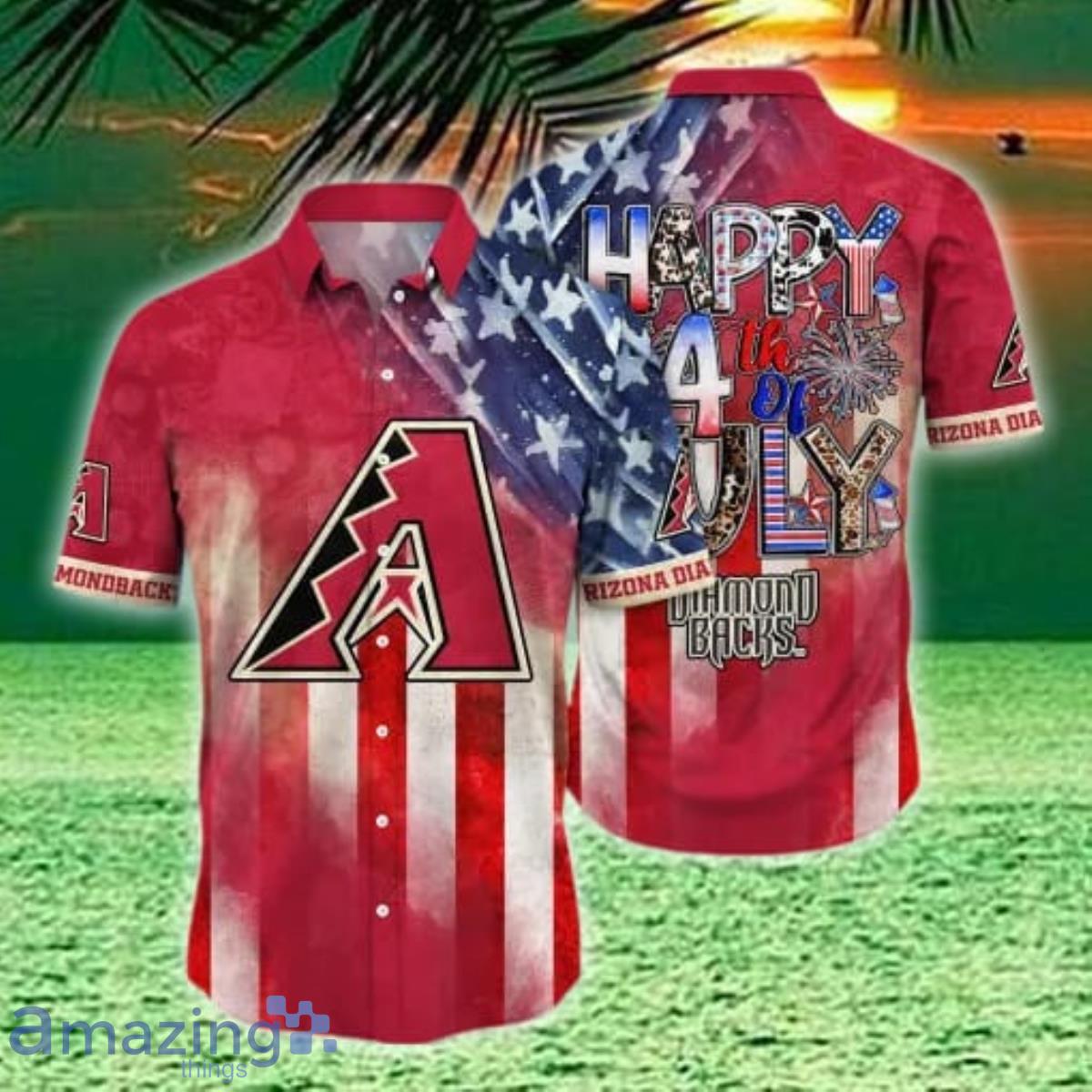 Arizona Diamondbacks MLB Hawaii Shirt Independence Day Style Gift For Men Women image Arizona Diamondbacks MLB Hawaii Shirt Independence Day Style Gift For Men Women Product Photo 1