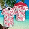 Atlanta Hawks Lily And Hibicus Flower Pattern Tropical Hawaiian Shirt Men Women Beach Shirt