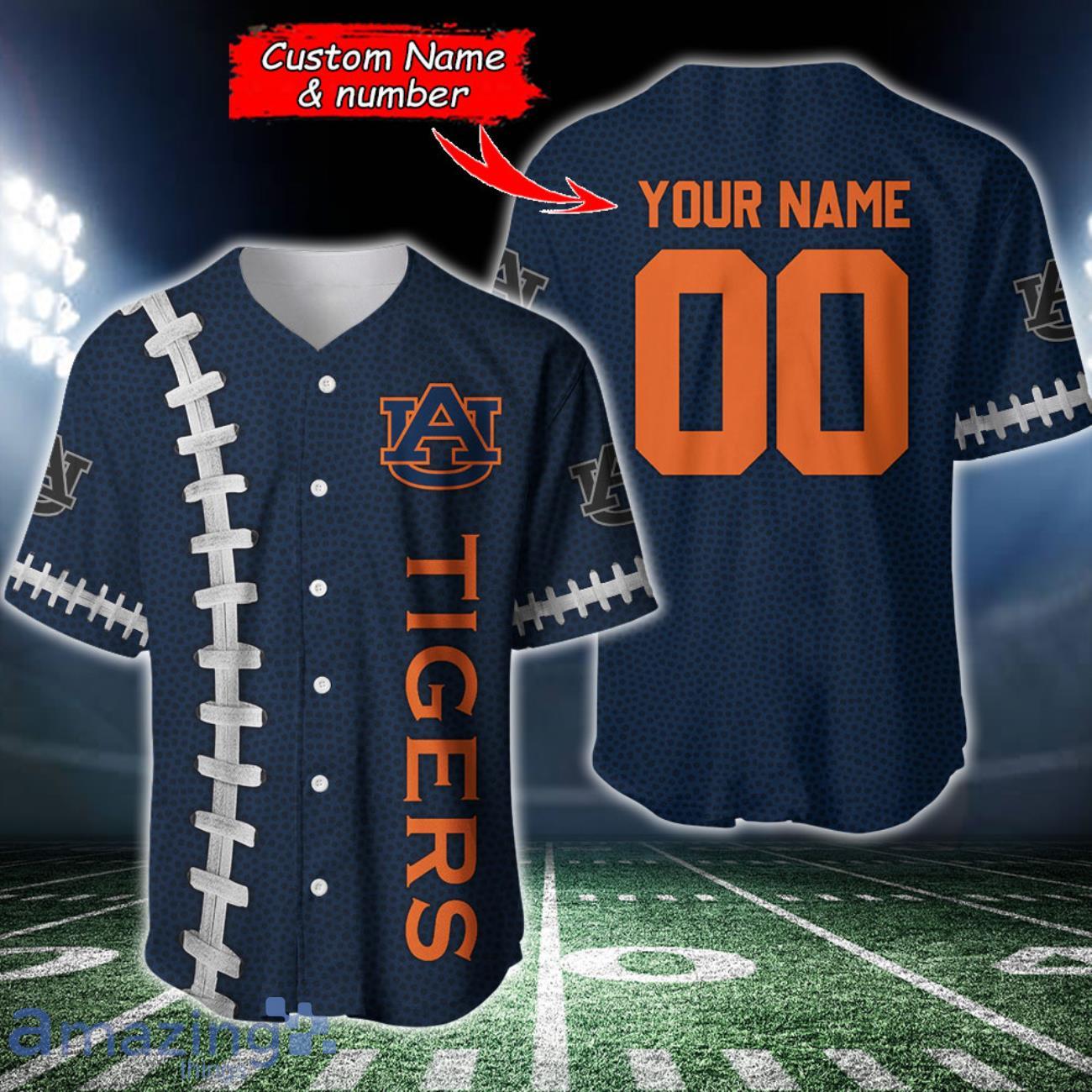 Auburn Tigers BaseBall jersey Shirt Custom Name & Custom Number For Fans image Auburn Tigers BaseBall jersey Shirt Custom Name & Custom Number For Fans Product Photo 1