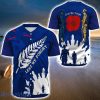 Australia Anzac Camouflage Mix Fern Baseball Jersey Shirt