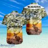 Baltfmore Ravens NFL Team Sport Deer Hunting Camouflage Pattern Hawaiian Shirt New Design