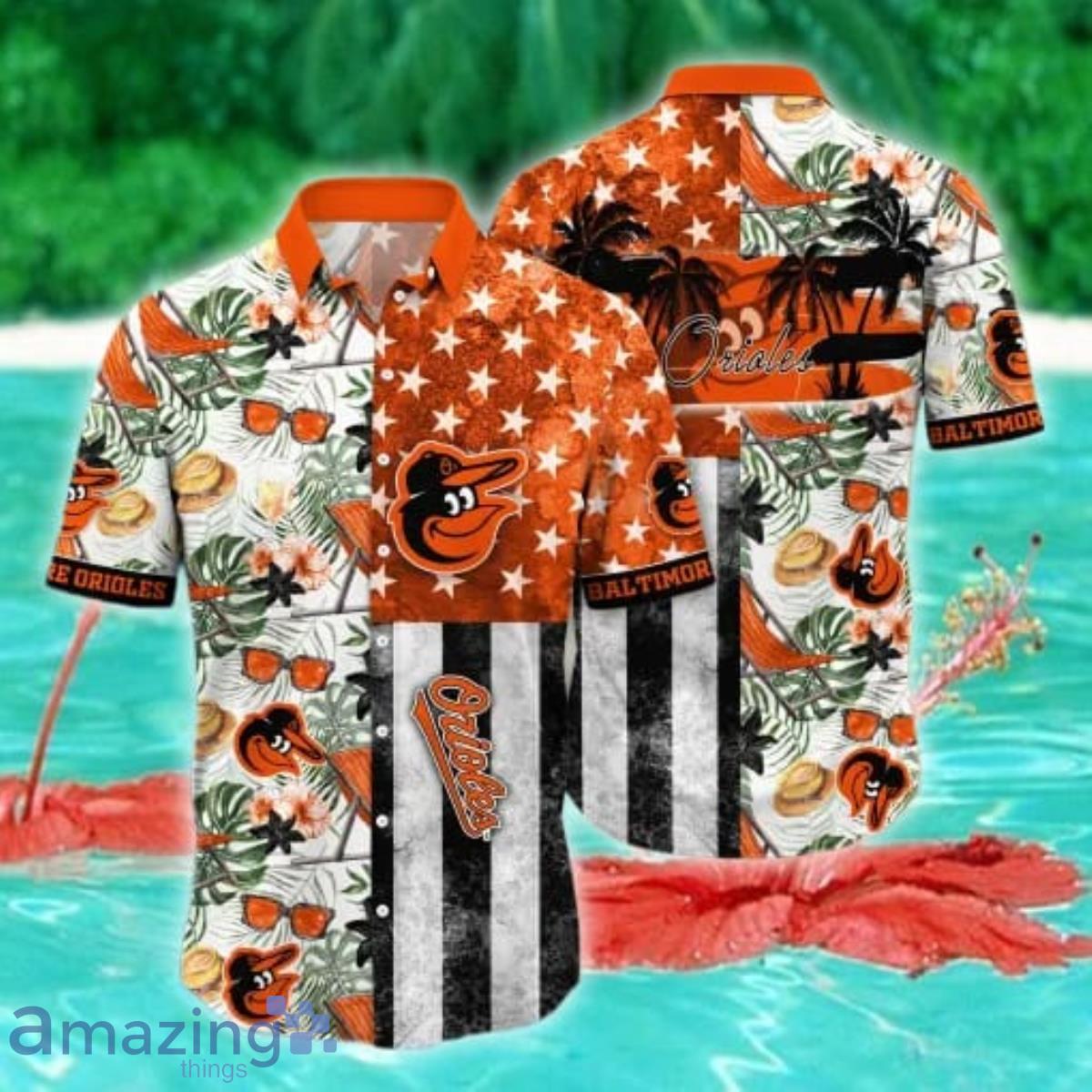Baltimore Orioles MLB Flower Hawaii Shirt Special Gift For Men Women image Baltimore Orioles MLB Flower Hawaii Shirt Special Gift For Men Women Product Photo 1