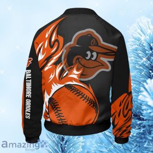 Baltimore Orioles MLB Orange Bomber Jacket Gift For Fans Product Photo 2