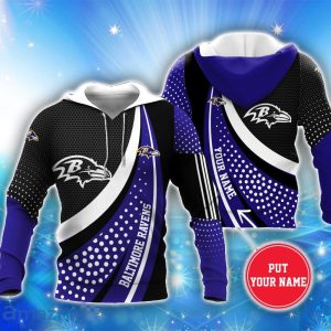 Baltimore Ravens 3D Hoodie All Over Printed Personalized Name Unisex Men Women Hoodie Sport Fans Product Photo 2