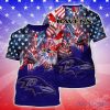 Baltimore Ravens NFL Independence Day Gift Football Team T-Shirt