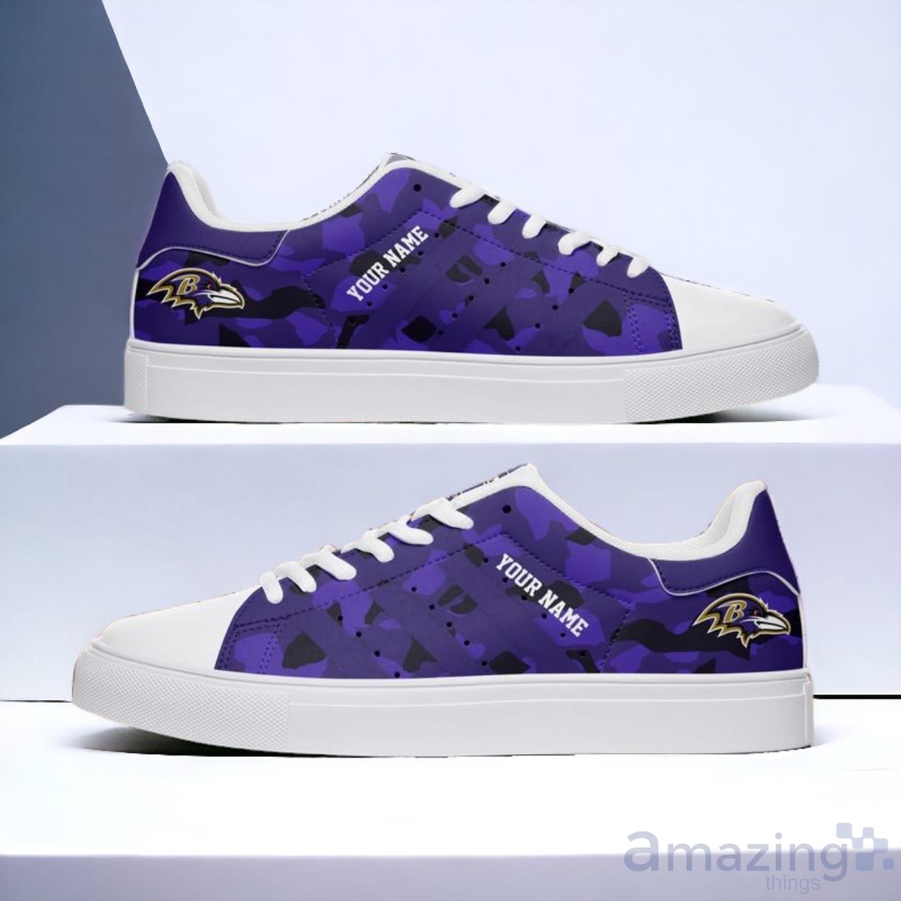 Baltimore Ravens Personalized Skate Shoes image Baltimore Ravens Personalized Skate Shoes Product Photo 1