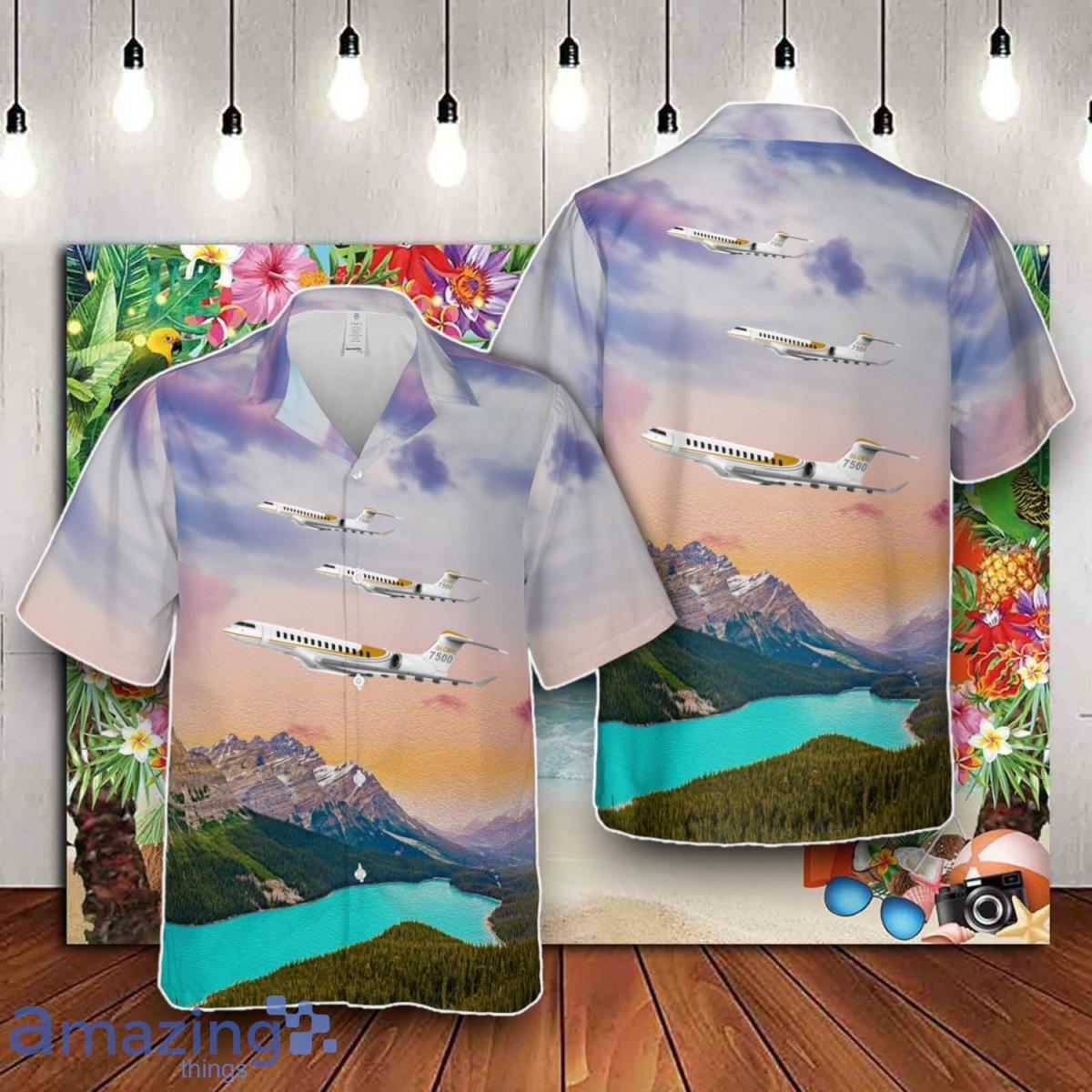 Bombardier Global 7500 Hawaiian Shirt Best Gift For Men And Women image Bombardier Global 7500 Hawaiian Shirt Best Gift For Men And Women Product Photo 1