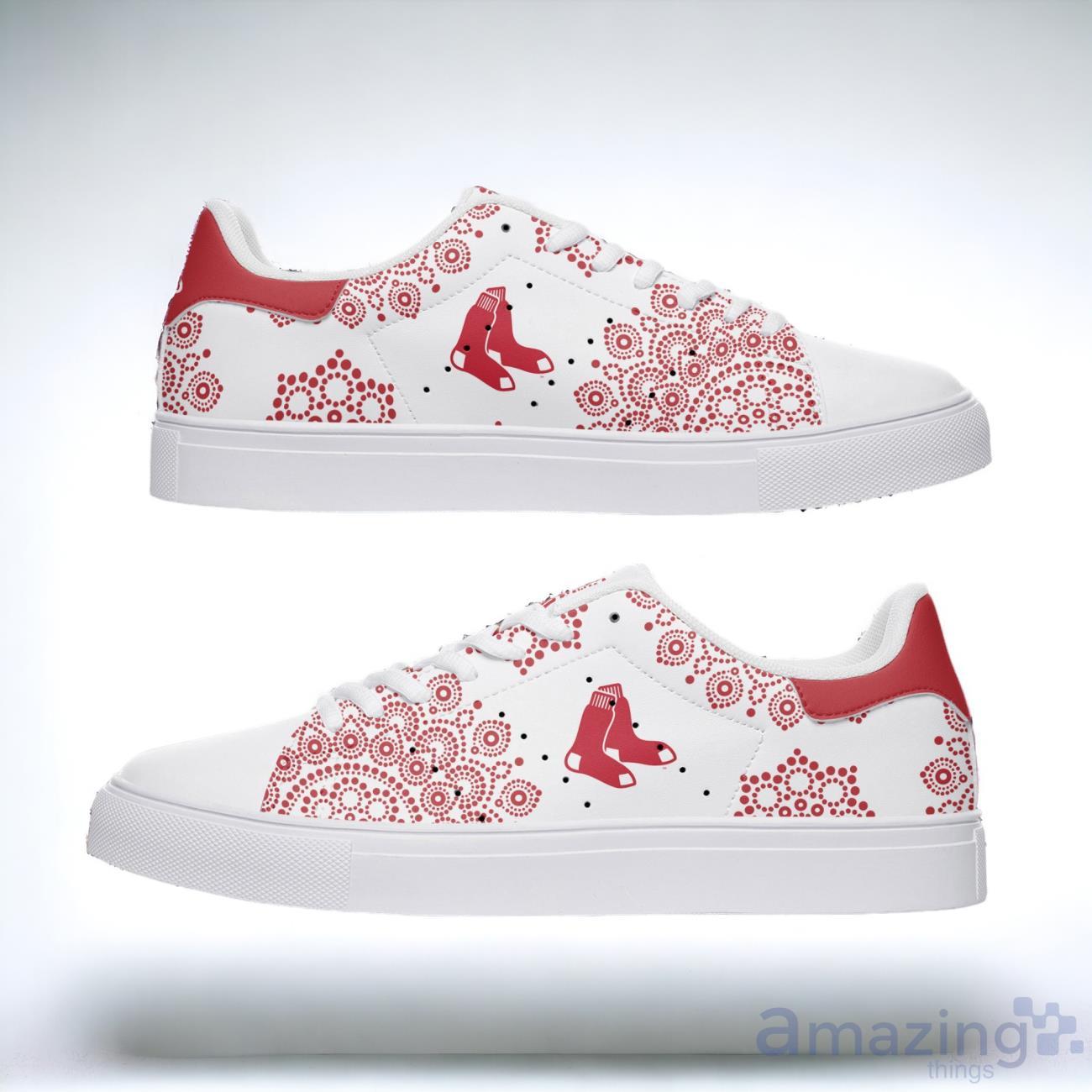 Boston Red Sox Mandala Design Skate Shoes For All Fans image Boston Red Sox Mandala Design Skate Shoes For All Fans Product Photo 1