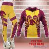 Brisbane Broncos Personalized Name 3D Hoodie And Leggings Set For Women