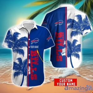 Buffalo Bills Hawaiian Shirt And Shorts Set Custom Name Summer Vacation Shirt NFL Fans Product Photo 1
