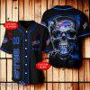 Buffalo Bills NFL 3D Skull  Baseball Jersey For Fans Custom Number & Name