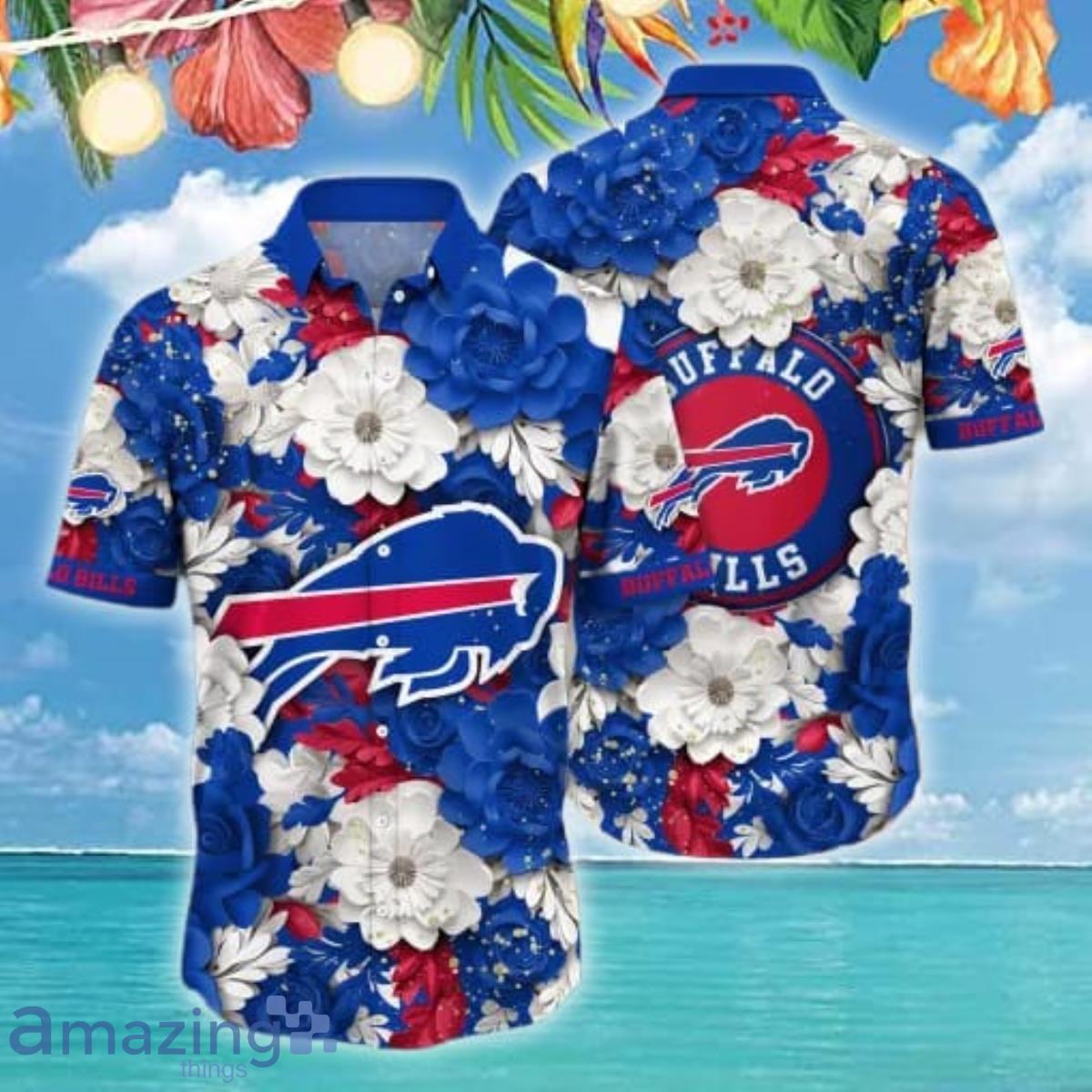 Buffalo Bills NFL Flower Hawaii Shirt Style Gift For Men And Women image Buffalo Bills NFL Flower Hawaii Shirt Style Gift For Men And Women Product Photo 1