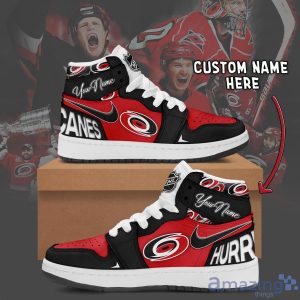 Carolina Hurricanes Air Jordan Hightop Shoes Custom Name For Fans Limited Shoes Product Photo 2