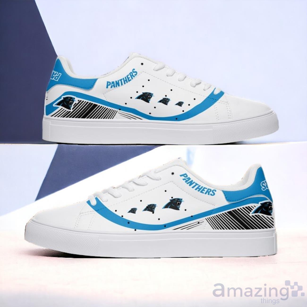Carolina Panthers Men's And Women's Skate Shoes image Carolina Panthers Men's And Women's Skate Shoes
