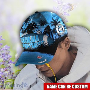Carolina Panthers NFL 3D Cap Coconut Pattern Hawaii Summer Gift Product Photo 2