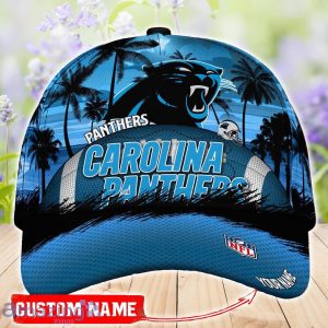 Carolina Panthers NFL 3D Cap Coconut Pattern Hawaii Summer Gift Product Photo 1
