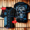 Carolina Panthers NFL 3D Skull  Baseball Jersey For Fans Custom Number & Name