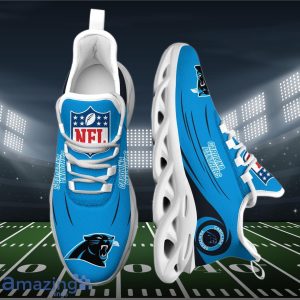Carolina Panthers NFL Max Soul Shoes Limited Edition Comfort Sneakers for Fans image Carolina Panthers NFL Max Soul Shoes Limited Edition Comfort Sneakers for Fans Product Photo 2