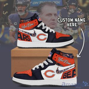 Chicago Bears Air Jordan Hightop Shoes Custom Name For Fans Limited Shoes Product Photo 2