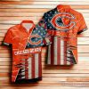 Chicago Bears American Flag Hawaiian Shirt 3D For Men Women