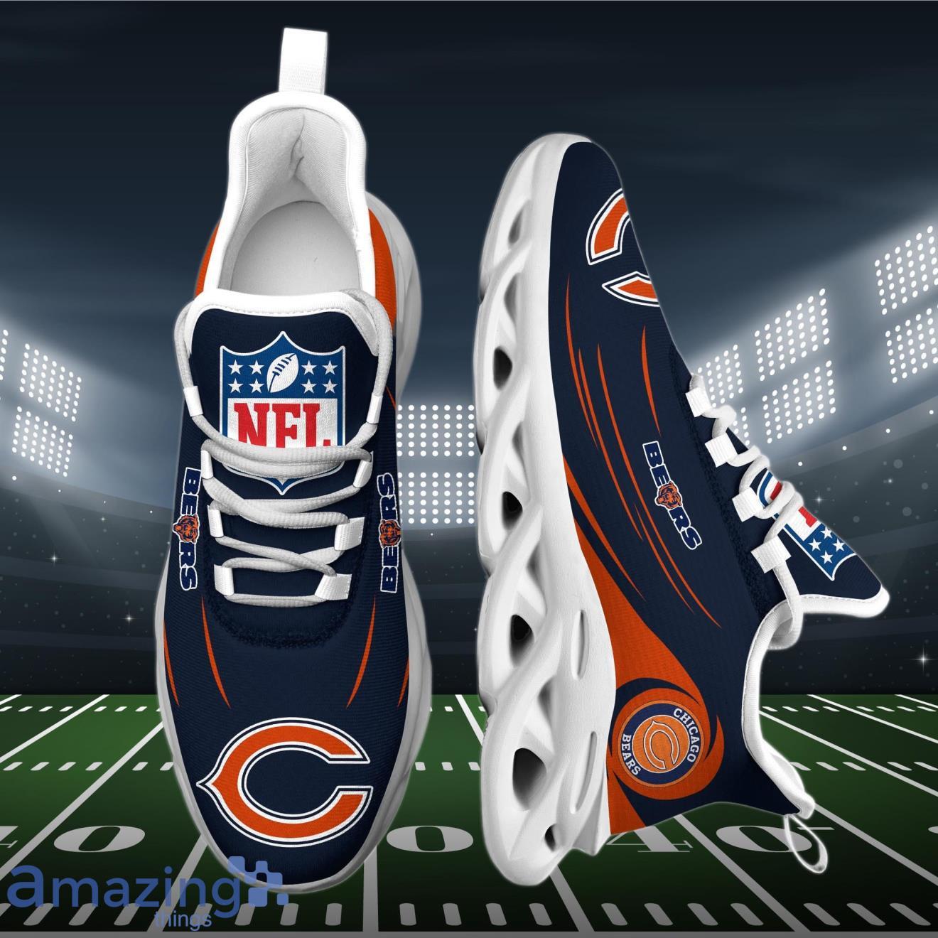 Chicago Bears NFL Max Soul Shoes Limited Edition Comfort Sneakers for Fans image Chicago Bears NFL Max Soul Shoes Limited Edition Comfort Sneakers for Fans Product Photo 2