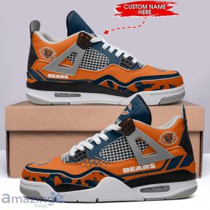 Chicago Bears Personalized Name Air Jordan 4 Sneakers Men Women Sneakers Sport Fans Shoes Product Photo 2