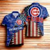 Chicago Cubs American Flag Hawaiian Shirt 3D For Men Women