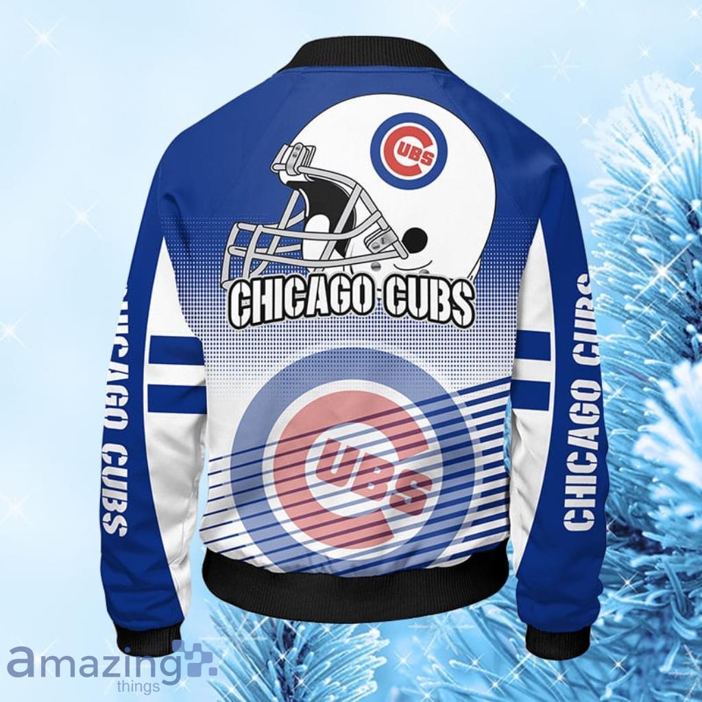 Chicago Cubs MLB Blue Bomber Jacket Gift For Fans image Chicago Cubs MLB Blue Bomber Jacket Gift For Fans Product Photo 2