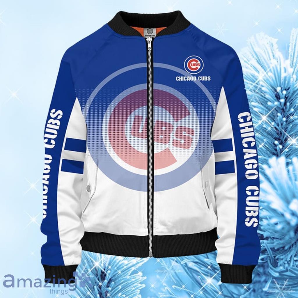 Chicago Cubs MLB Blue Bomber Jacket Gift For Fans image Chicago Cubs MLB Blue Bomber Jacket Gift For Fans Product Photo 1