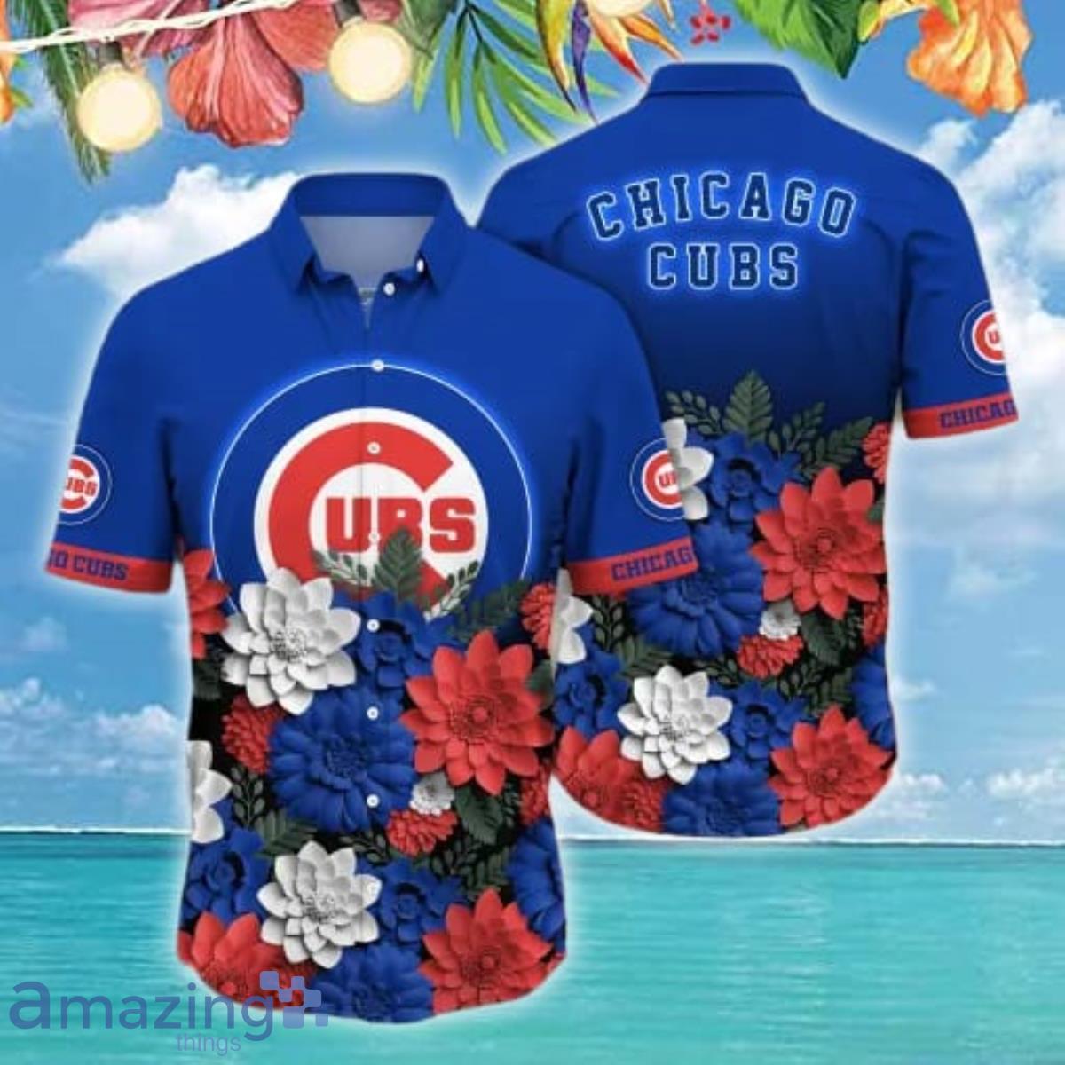 Chicago Cubs MLB Flower Hawaii Shirt Style Gift For Men And Women image Chicago Cubs MLB Flower Hawaii Shirt Style Gift For Men And Women Product Photo 1