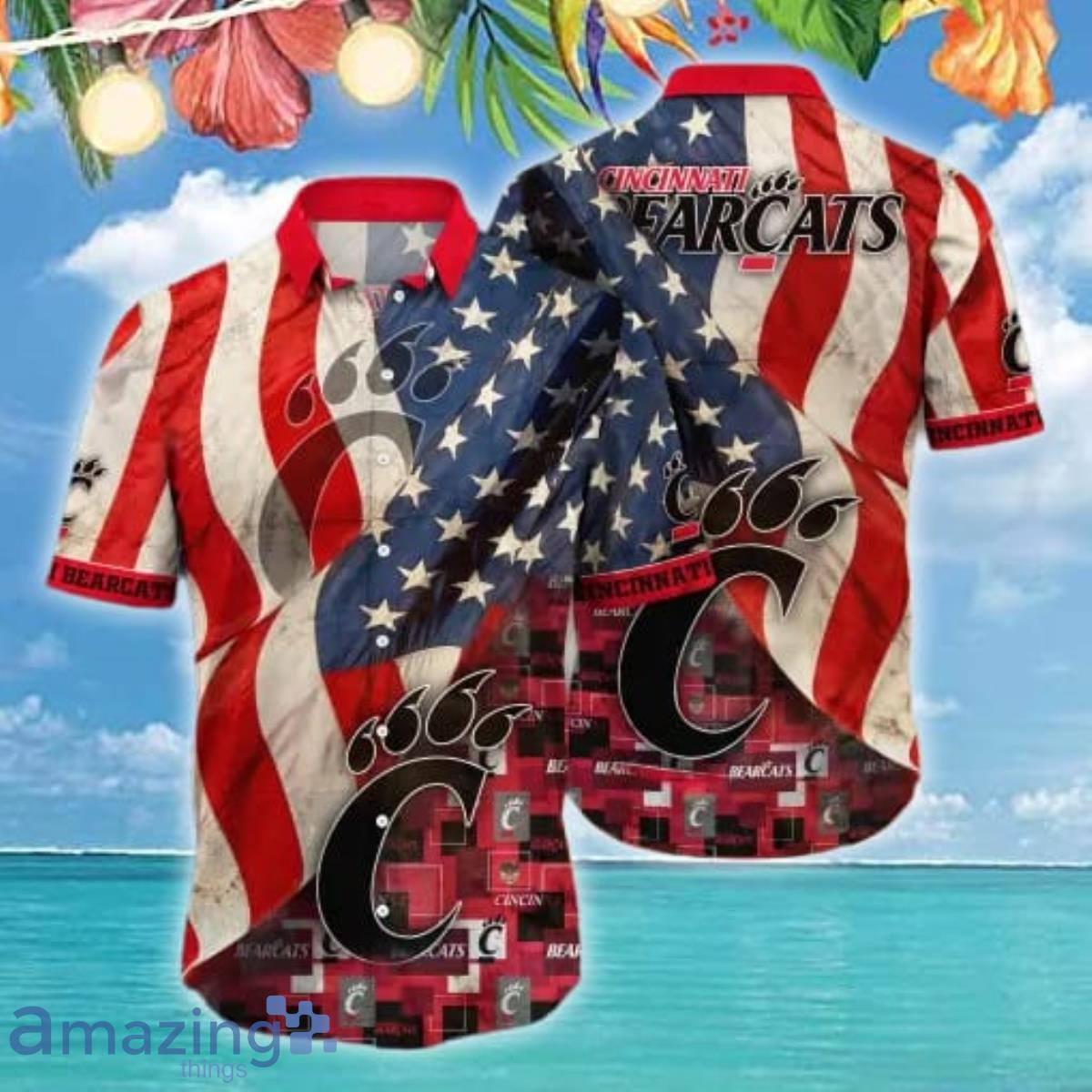 Cincinnati Bearcats Flower Hawaii Shirt Style Gift For Men And Women Product Photo 1