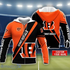 Cincinnati Bengals 3D Hoodie All Over Printed Personalized Name Limited Hoodie For Fans Product Photo 1