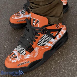 Cincinnati Bengals Air Jordan 4 Sneakers Men Women Sneakers Sport Fans Shoes Product Photo 2