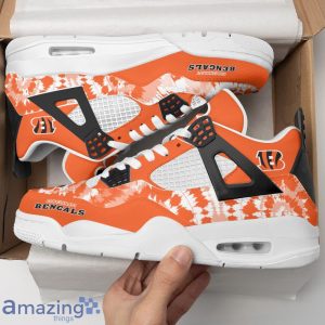 Cincinnati Bengals Air Jordan 4 Sneakers Men Women Sneakers Sport Fans Shoes Product Photo 3