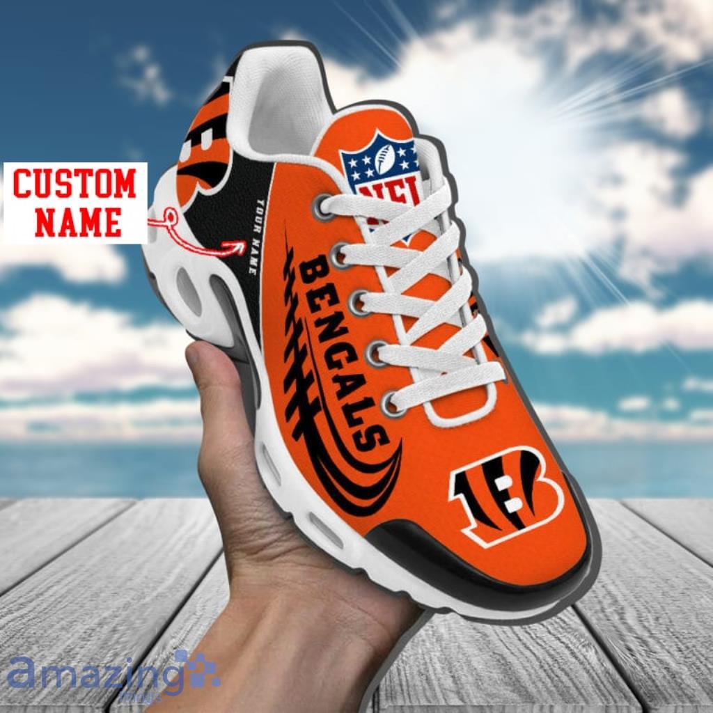 Cincinnati Bengals Custom Name Air Cushion Sports Shoes Upgrade Your New Style image Cincinnati Bengals Custom Name Air Cushion Sports Shoes Upgrade Your New Style Product Photo 1