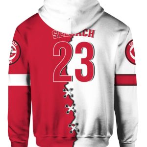 Cincinnati Reds Custom Number And Name AOP MLB Hoodie Product Photo 1