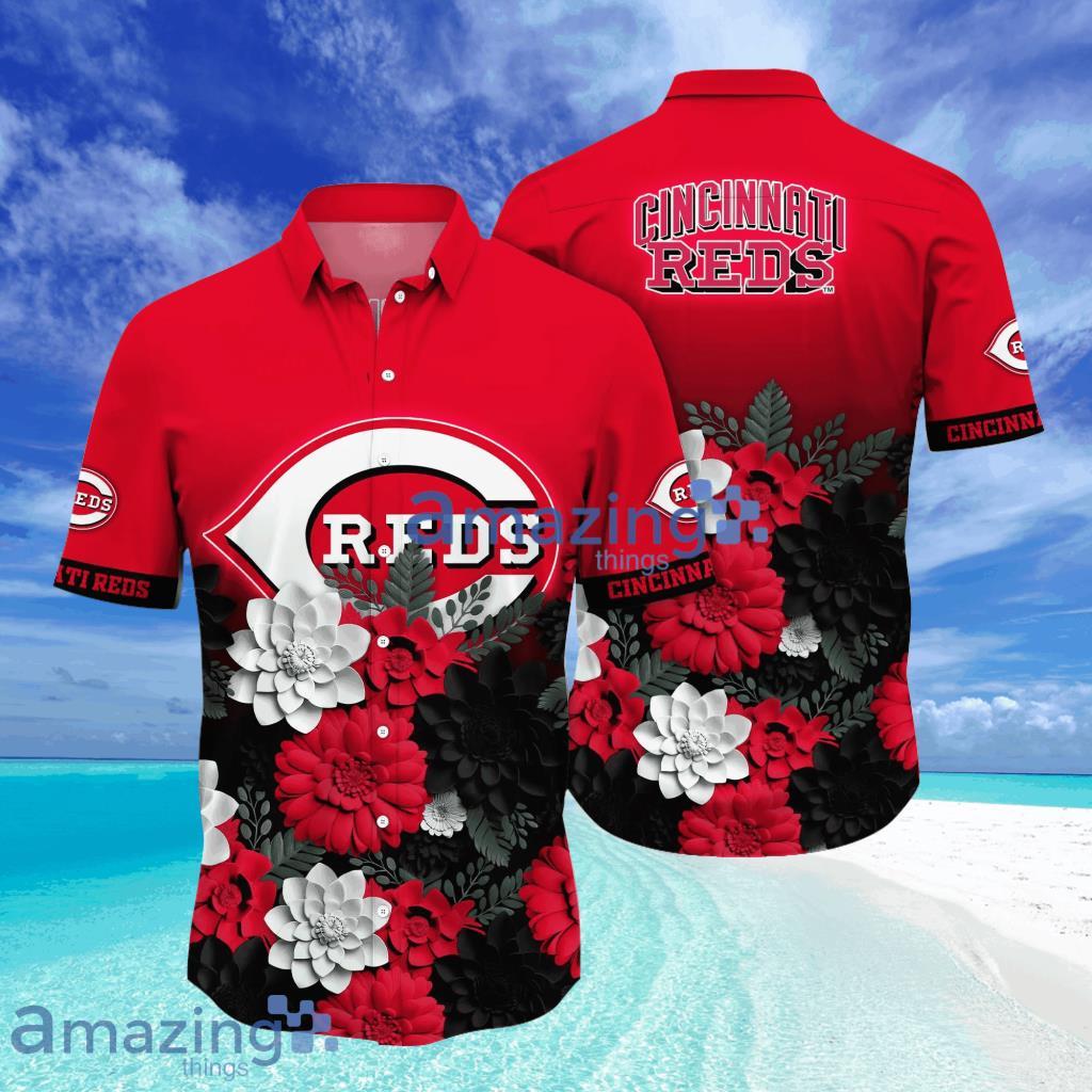 Cincinnati Reds MLB Flower Hawaii Shirt Multicolored Floral Patterns Style Hot Trending Summer Gifts For Picnics image Cincinnati Reds MLB Flower Hawaii Shirt Multicolored Floral Patterns Style Hot Trending Summer Gifts For Picnics Product Photo 1