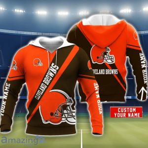 Cleveland Browns 3D Hoodie All Over Printed Personalized Name Limited Hoodie For Fans image Cleveland Browns 3D Hoodie All Over Printed Personalized Name Limited Hoodie For Fans Product Photo 2