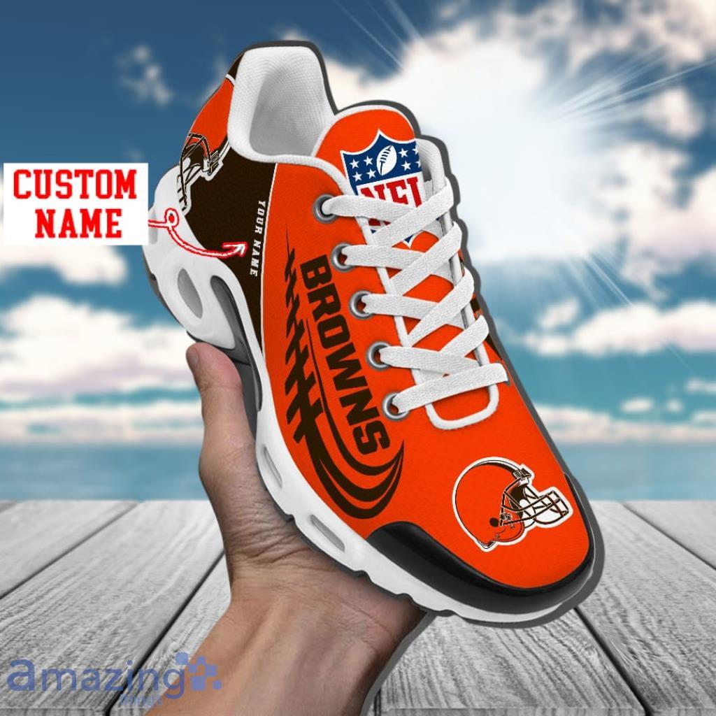 Cleveland Browns Custom Name Air Cushion Sports Shoes Upgrade Your New Style image Cleveland Browns Custom Name Air Cushion Sports Shoes Upgrade Your New Style Product Photo 1