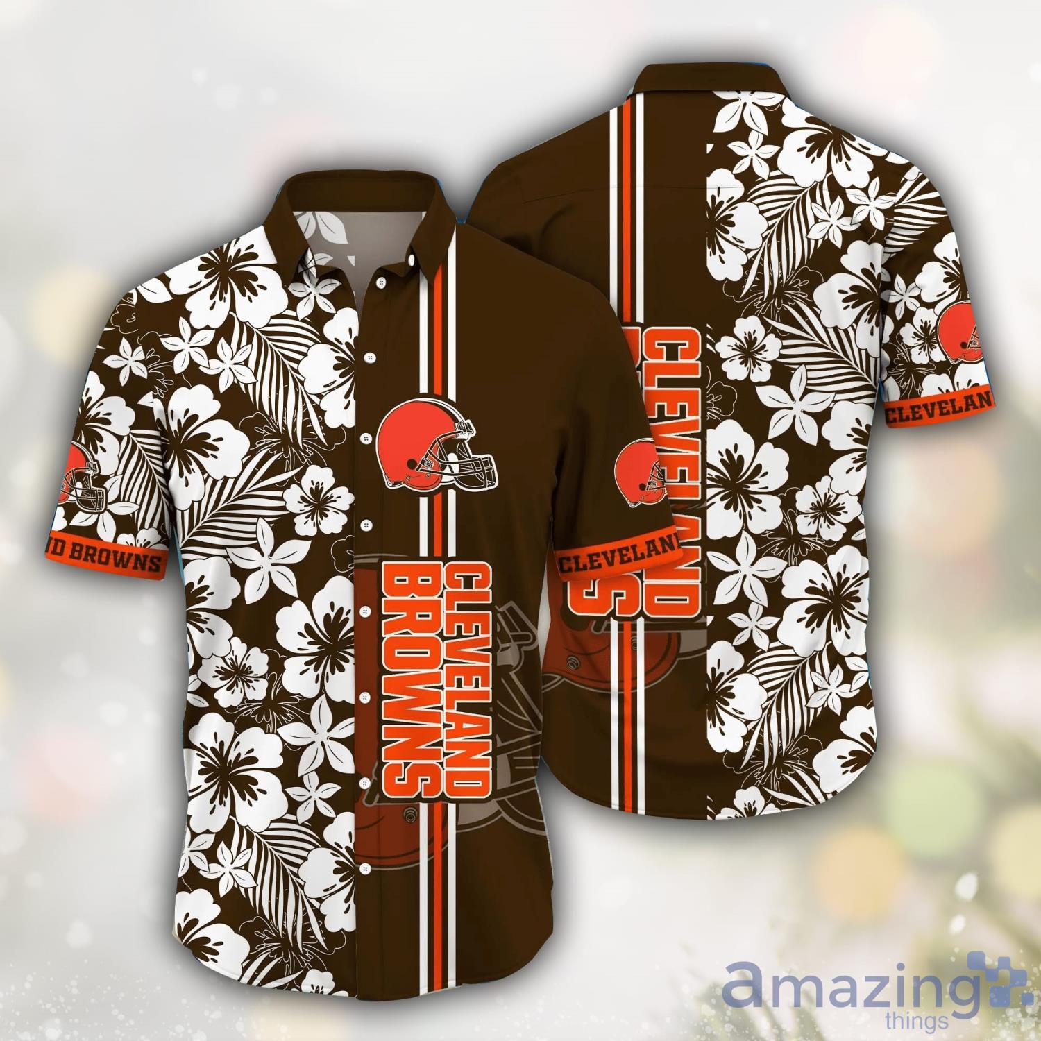 Cleveland Browns NFL Flower Hawaii Shirt Summer Gift Men And Wwomen Shirts Product Photo 1